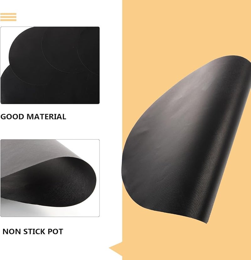 Veemoon 6pcs High Temperature Resistant Non Stick Baking Mats For Air Fryer Oven Kitchen - Image 2